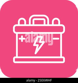Illustration de conception d'icône de vecteur de batterie Illustration de Vecteur