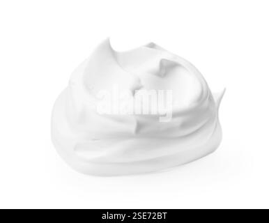 Échantillon de mousse moelleuse isolé sur blanc Banque D'Images
