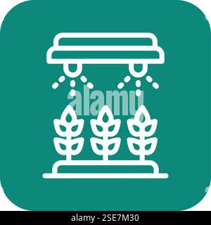 Illustration de conception d'icône de vecteur d'irrigation Illustration de Vecteur