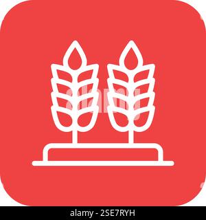 Illustration de conception d'icône de vecteur de blé Illustration de Vecteur