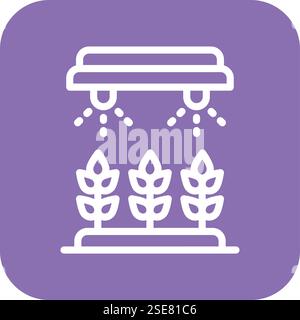 Illustration de conception d'icône vectorielle d'arroseur Illustration de Vecteur