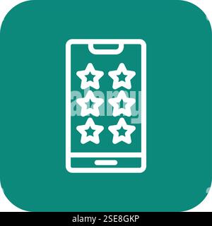 Illustration de conception d'icône de vecteur d'étoile Illustration de Vecteur