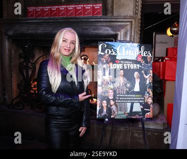 West Hollywood, Californie, États-Unis. 5 février 2025. Marina Kufa assiste à la soirée de lancement du livre 'Hollywood Virgin' organisée par Los Angeles Magazine en soutien à la Fondation LAFD qui s'est tenue à l'Abbey de West Hollywood, Californie. Crédit : Sheri Determan Banque D'Images