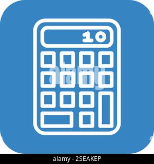 Illustration de la conception de l'icône du vecteur de la calculatrice Illustration de Vecteur