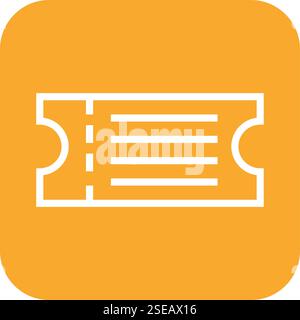 Illustration de conception d'icône de vecteur de billet d'avion Illustration de Vecteur