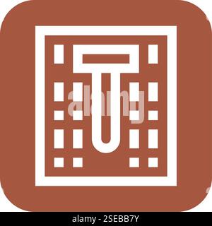 Illustration de conception d'icône de vecteur de nettoyage de verre Illustration de Vecteur