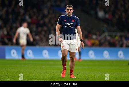 Twickenham, Royaume-Uni. 08th Feb, 2025. Guinness homme 6 Nations. Angleterre V France. Allianz Stadium. Twickenham. Thomas Ramos (France) lors du match de rugby Angleterre V France Guinness Mens 6 Nations. Crédit : Sport in Pictures/Alamy Live News Banque D'Images