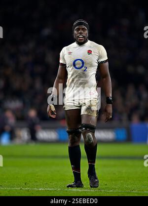 Twickenham, Royaume-Uni. 08th Feb, 2025. Guinness homme 6 Nations. Angleterre V France. Allianz Stadium. Twickenham. Maro Itoje (Angleterre, Capitaine) lors du match de rugby Angleterre V France Guinness Mens 6 Nations. Crédit : Sport in Pictures/Alamy Live News Banque D'Images