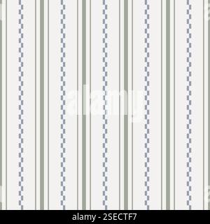 Fond de modèle sans couture de ligne papier rayé numérique pour la décoration et le tissu à la maison. Texture cottagecore rustique en lin. Illustration de Vecteur