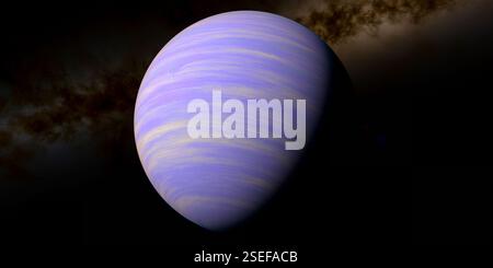 HD 40307 d est une exoplanète géante gazeuse semblable à Neptune qui orbite autour d'une étoile de type K. Banque D'Images