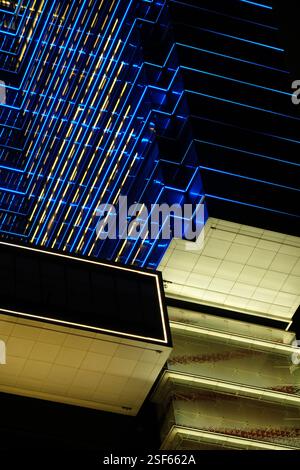 Macao la nuit, Chine, Asie Banque D'Images
