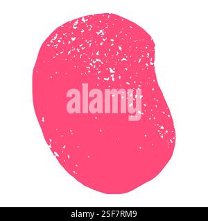 formes texturées vectorielles vibrantes présentant une forme organique abstraite colorée et fluide. Texture de grain ovale découpes brillantes de pinceau et taches d'encre sur les médias sociaux Illustration de Vecteur