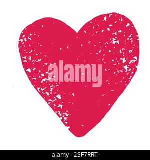 formes de coeur texturées vectorielles vibrantes avec des formes organiques abstraites colorées et fluides. Comprend des découpes de pinceau brillantes et des taches d'encre parfaites pour soc Illustration de Vecteur