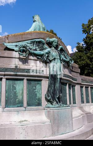 Mémorial de guerre vendéen avec les noms des morts, Tournai, Belgique Banque D'Images