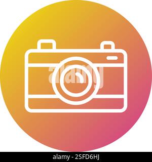 Illustration de la conception de l'icône du vecteur de caméra Illustration de Vecteur