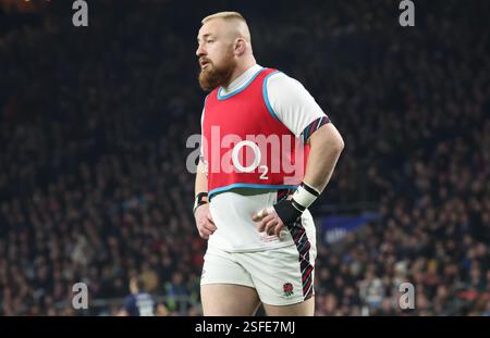 Londres, Royaume-Uni. 08th Feb, 2025. Joe Heyes de l'Angleterre lors du championnat Guinness des six Nations masculin entre l'Angleterre et le stade Franceat Allianz, Twickenham, Londres le 8 février 2025 crédit : action Foto Sport/Alamy Live News Banque D'Images