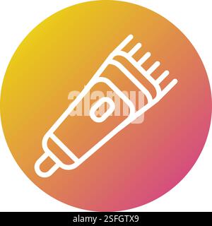 Illustration de conception d'icône de vecteur de tondeuse à cheveux Illustration de Vecteur