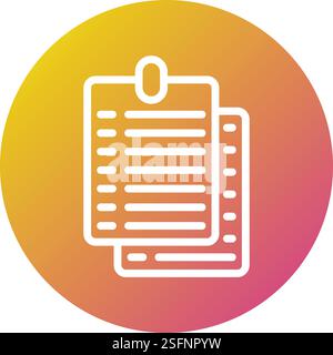 Illustration de la conception d'icône vectorielle de pense-bête Illustration de Vecteur