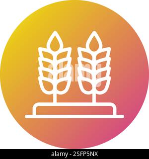 Illustration de conception d'icône de vecteur de blé Illustration de Vecteur