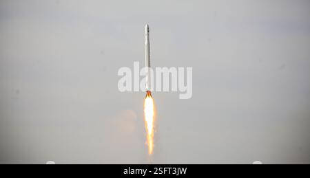 La fusée Qased (également Ghased, قاصد, « messager ») est un lanceur spatial orbital iranien de petite portance. Il a effectué son premier vol en 2020. Banque D'Images
