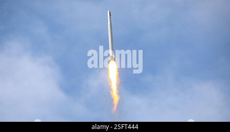 La fusée Qased (également Ghased, قاصد, « messager ») est un lanceur spatial orbital iranien de petite portance. Il a effectué son premier vol en 2020. Banque D'Images