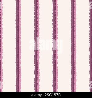 Motif sans couture abstrait rayé rose et violet pour la conception de textile et de papier peint Illustration de Vecteur