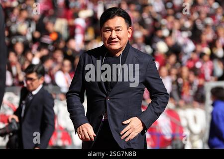 Tokyo, Japon. 8 février 2025. Hiroshi Mikitani Football/Football : FUJIFILM SUPER CUP 2025 match entre Vissel Kobe - Sanfrecce Hiroshima au stade National de Tokyo, Japon . Crédit : YUTAKA/AFLO SPORT/Alamy Live News Banque D'Images