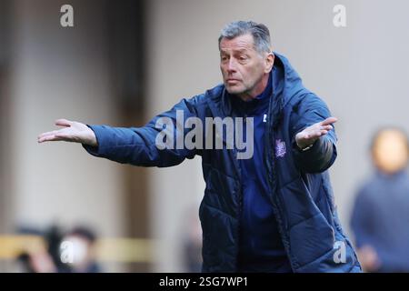 Tokyo, Japon. 8 février 2025. Michael Skibbe (Sanfrecce) Football/Football : FUJIFILM SUPER CUP 2025 match entre Vissel Kobe - Sanfrecce Hiroshima au stade National de Tokyo, Japon . Crédit : YUTAKA/AFLO SPORT/Alamy Live News Banque D'Images