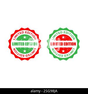 Logo en édition limitée ou vecteur de sceau en édition limitée isolé. Le meilleur logo en édition limitée pour l'élément de conception d'emballage de produit. Illustration de Vecteur