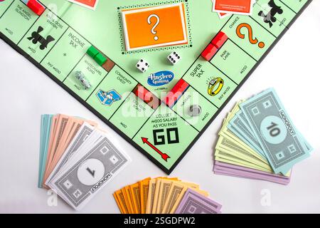 Monopoly Board Game, Grand Londres, Angleterre, Royaume-Uni Banque D'Images