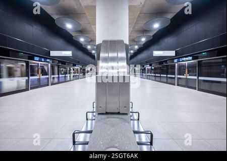 Woolwich Elizabeth Line Station, Londres Banque D'Images