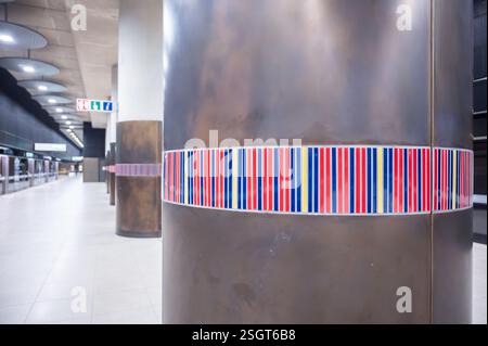 Woolwich Elizabeth Line Station, Londres Banque D'Images