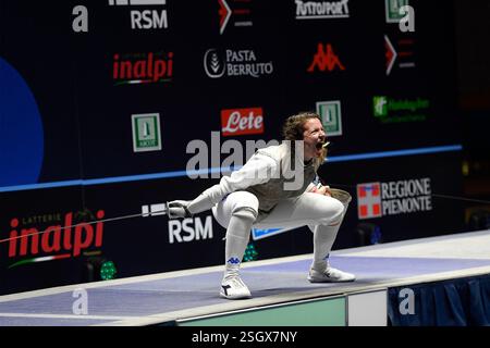 Turin, Italie, Italie. 9 février 2025. Italie, Turin 9 février 2025 Inalpi Arena . Grand Prix FIE Inalpi Trophée de Foil 2025.FAVARETTO Martina ITA lors du Womens's Foil Grand Prix FIE Inalpi Trophée de Foil 2025 à Turin. Médaille d'or FAVARETTO Martina ITA (crédit image : © Tonello Abozzi/Pacific Press via ZUMA Press Wire) USAGE ÉDITORIAL SEULEMENT! Non destiné à UN USAGE commercial ! Banque D'Images