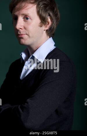 Paul Murray, écrivain irlandais nominé au Booker, photographié au Festival international du livre d'Édimbourg où il a parlé de son livre intitulé « Skippy dies ». L'événement de trois semaines est le plus grand festival littéraire du monde et se tient pendant le Festival annuel d'Édimbourg. L'événement de 2010 a comporté des exposés et des présentations de plus de 500 auteurs du monde entier. Banque D'Images