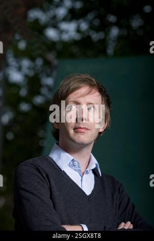 Paul Murray, écrivain irlandais nominé au Booker, photographié au Festival international du livre d'Édimbourg où il a parlé de son livre intitulé « Skippy dies ». L'événement de trois semaines est le plus grand festival littéraire du monde et se tient pendant le Festival annuel d'Édimbourg. L'événement de 2010 a comporté des exposés et des présentations de plus de 500 auteurs du monde entier. Banque D'Images
