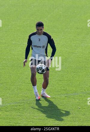 Turin, Italie. 10 février 2025. Alberto Costa du Juventus FC lors de l'entraînement de la Ligue des Champions 2024/2025 au JTC Continassa le 10 février 2025 à Turin, Italie - ph Giuliano Marchisciano crédit : Agence photo indépendante/Alamy Live News Banque D'Images