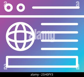 Illustration de conception d'icône de vecteur de site Web Illustration de Vecteur
