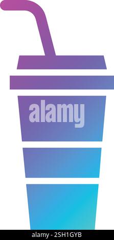 Illustration de conception d'icône de vecteur de boisson Illustration de Vecteur