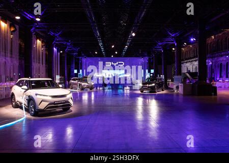 Torino, Italie. 10 février 2025. BYD, lancio del b-suv Atto II. Torino, Italia - Lunedì, 10 febbraio 2025 - Cronaca - Foto Andrea Alfano/LaPresse BYD, b-suv Atto II lancement. Turin, Italie - lundi 10 février 2025 - Actualités - Andrea Alfano/LaPresse crédit : LaPresse/Alamy Live News Banque D'Images