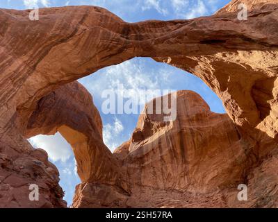 Double Arch | Arches National Park, Moab, Utah Banque D'Images
