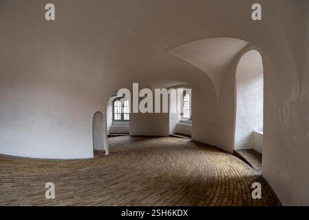 Scènes hivernales à Rundetarn Tower. Copenhague, Danemark Banque D'Images