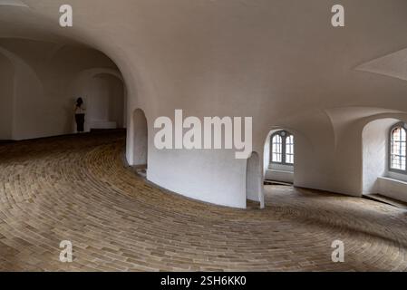 Scènes hivernales à Rundetarn Tower. Copenhague, Danemark Banque D'Images