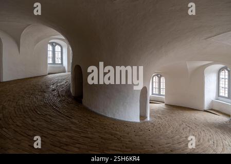 Scènes hivernales à Rundetarn Tower. Copenhague, Danemark Banque D'Images