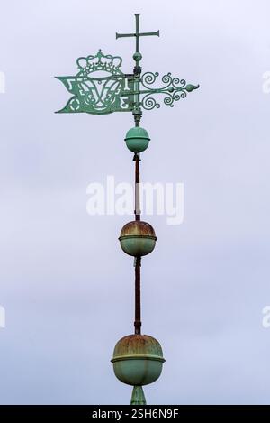 Scènes hivernales à Rundetarn Tower. Copenhague, Danemark Banque D'Images