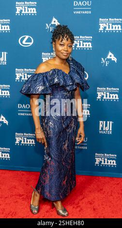 Tapis rouge arrivées Karen Chapman (GARDIENNE DU VILLAGE). Le 40e Festival international du film de Santa Barbara Variety artisans Awards au Arlington Theatre de Santa Barbara, CA, le 8 février 2024. (Photo de Rod Rolle/Sipa USA) crédit : Sipa USA/Alamy Live News Banque D'Images