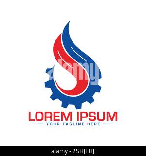 Réparation du logo Illustration de Vecteur