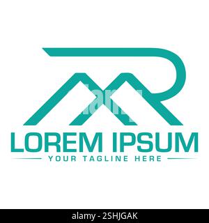 Logo de lettre RM Illustration de Vecteur