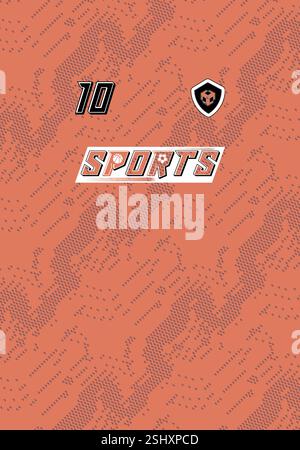 Modern Sports Jersey Design abstrait Soccer Basketball Sports de football Athletic Wear couleurs tendance style minimaliste motif géométrique Illustration de Vecteur