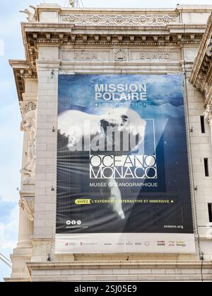 Musée océanographique de Monaco. Oceano Monaco est un musée des sciences de la mer et fait partie de l'Institut océanographique, un organisme d'éducation océanique Banque D'Images