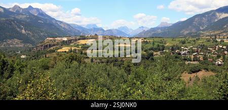 Montagnes dans les environs de Risoul. Banque D'Images